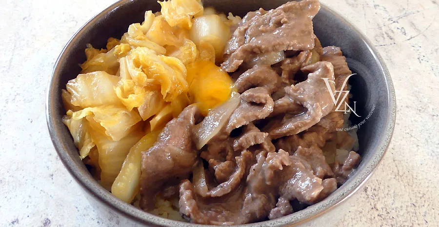 Bœuf aux oignons façon Gyudon - Japon