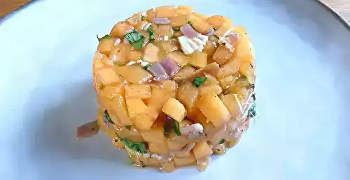 Tartare de melon au jambon cru
