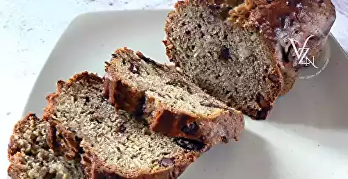 Banana bread aux amandes et chunks de chocolat noir