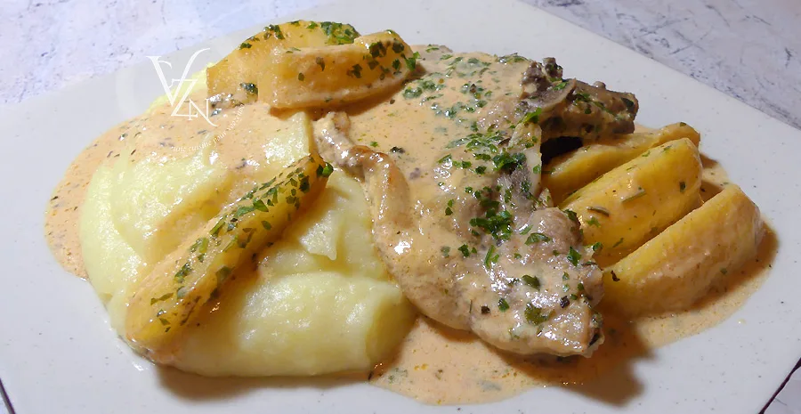 Côtes de porc aux pommes