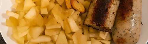 Boudin blanc aux pommes caramélisées- Vital food