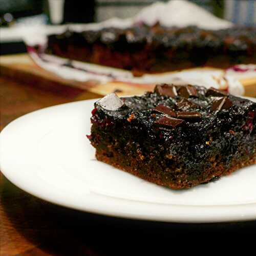 Brownies intenses au chocolat noir et aux petits fruits (du bonheur)