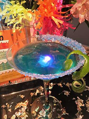 Cocktail célébration bleue