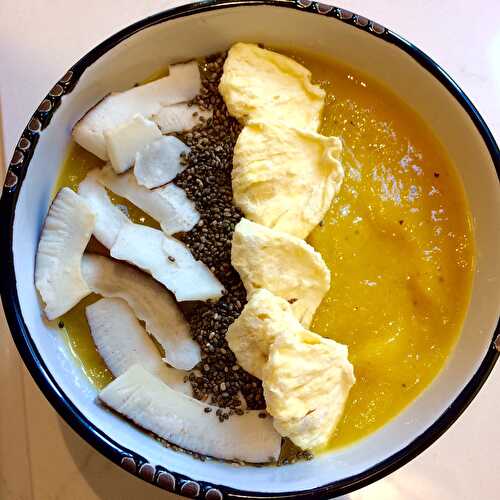 Compote d’ananas, banane et cantaloup