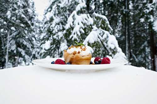 Entremets aux pommes et au sirop d’érable (croustade aux pommes à l’autrement)