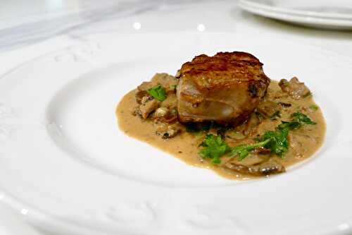 Filet de veau au mélange de champignons forestiers séchés