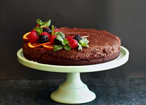 Gâteau au chocolat noir intense