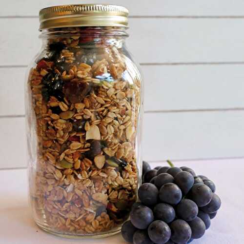Granola santé et juste assez sucré