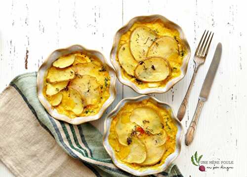 Gratin de cocos et de légumes au fromage