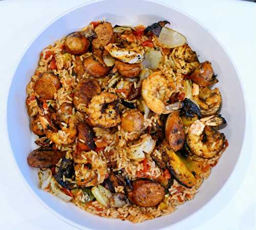 Jambalaya sur le barbecue