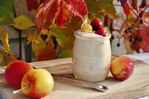 Mousse au miel et aux pommes