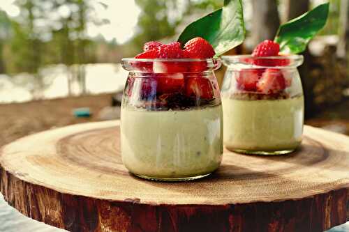 Mousse matcha et chocolat