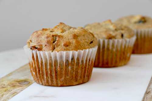 Muffins aux pommes, à l’érable et à la farine de sarrasin