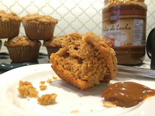 Muffins aux pommes et au dulce de leche