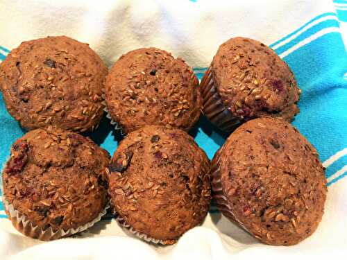 Muffins choco-framboises pleins d’antioxydants