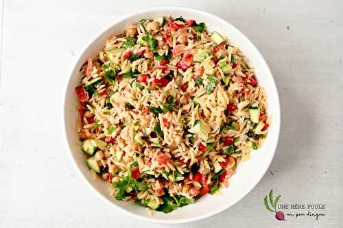 Orzo au tahini (végétalien)