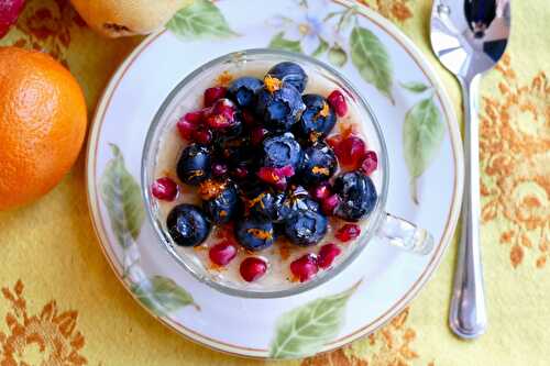 Panna cotta de soya, au citron, miel et vanille