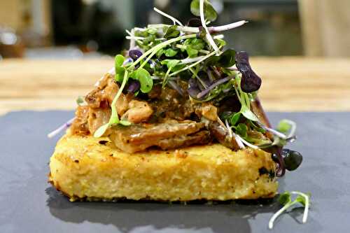 Polenta aux champignons séchés