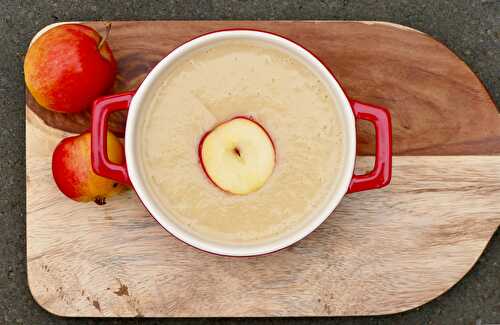 ﻿Potage de panais, pomme et gingembre