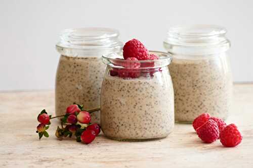 Pouding de chia au lait de noix cajou et banane