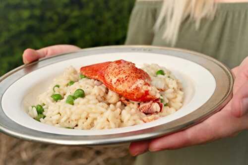 Risotto au homard et au lait de noix coco