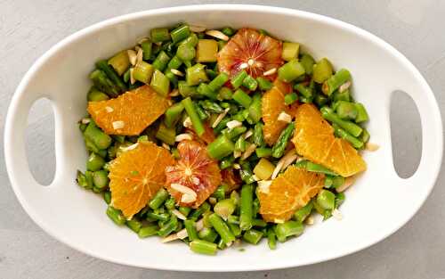 Salade d’asperges marinées à l’érable et à l’orange
