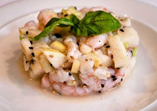 Salade de crevettes nordiques d’inspiration asiatique