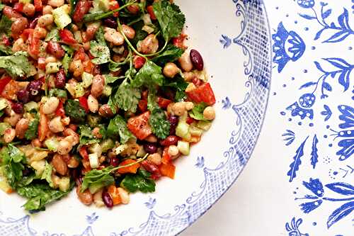 Salade de légumineuses au tahini