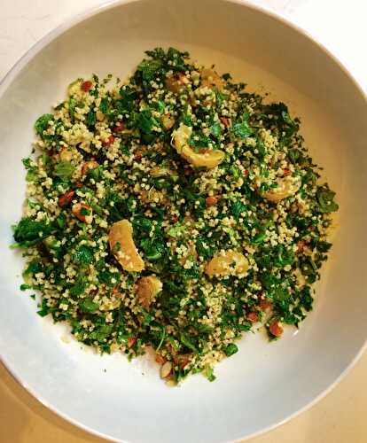 Salade de millet, de clémentine et d’herbes