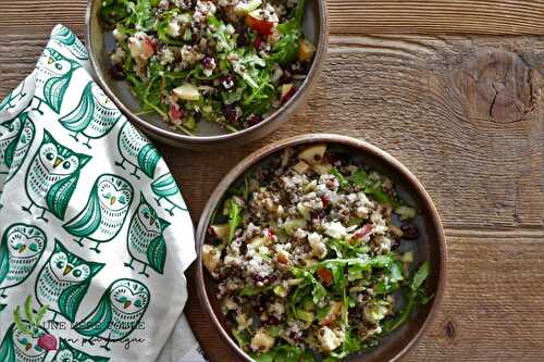 Salade tiède revigorante de quinoa et lentille