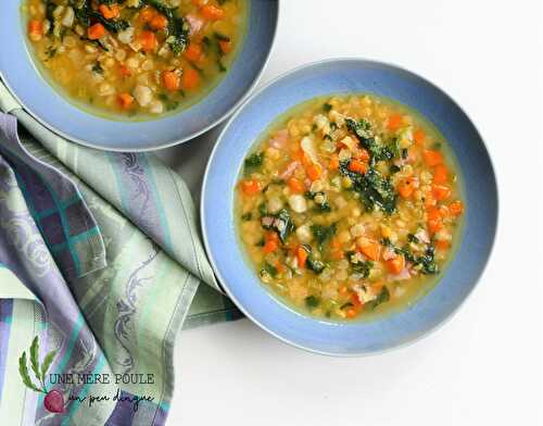 Soupe aux pois jaunes cassés pas trop classique