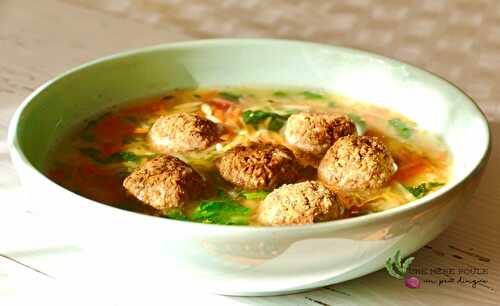 Soupe-repas végétalienne « noces italiennes »