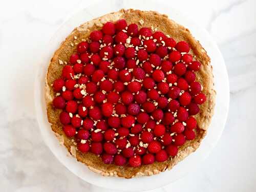 Tarte à l’érable et aux framboises