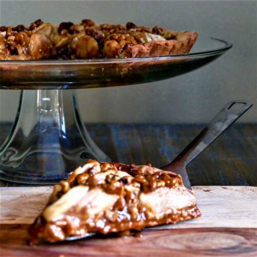 Tarte aux pommes et au caramel à la fleur de sel