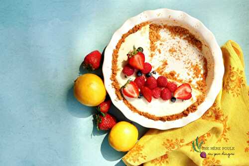 Tarte citronnée au gâteau au fromage