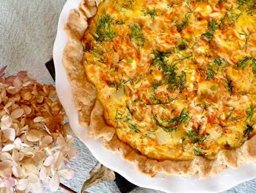 Tarte salée au crabe ou aux crevettes inspiration « crab chowder »