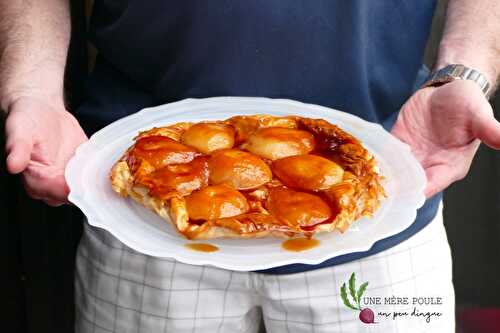 Tarte Tatin aux poires sur le barbecue