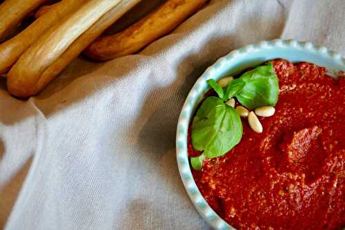 Tartinade ou trempette aux poivrons grillés