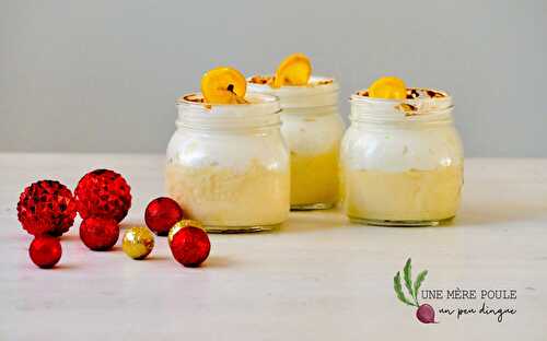 Verrines vanillées au citron et avec meringue