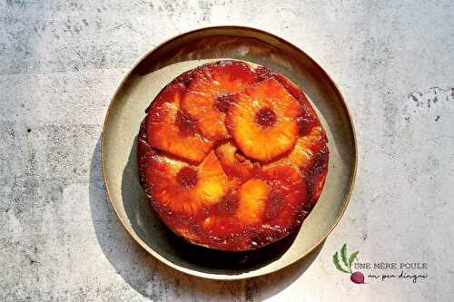 Gâteau renversé à l’ananas caramélisé, rhum et vanille