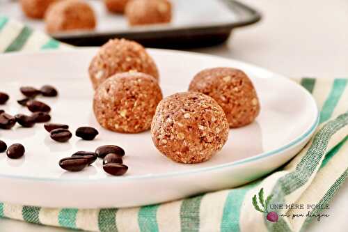 Boules d’énergie café et chocolat