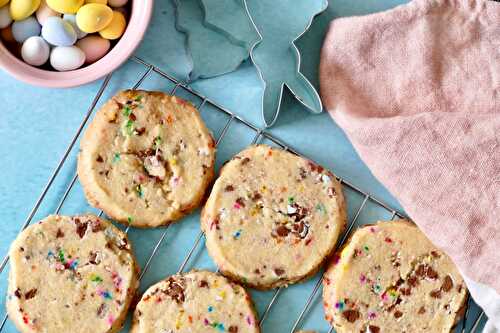 Sablés vanillés aux cocos de Pâques