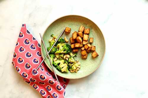 Tofu croustillant mariné soya-érable : Air Fryer c. cuisson à l’huile