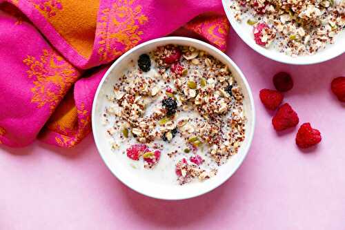 Gruau à préparer la veille avoine et quinoa