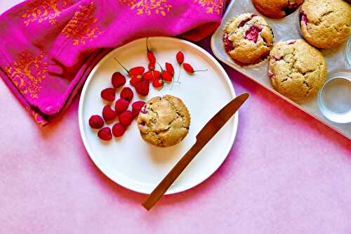 Muffins aux fraises et au sirop d’érable