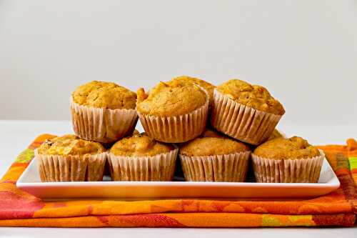 Muffins aux carottes et pommes sans lactose