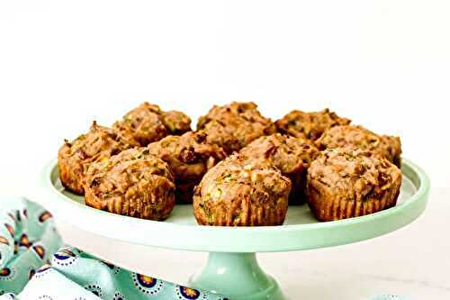 Muffins courgette et pomme sans sucre ajouté