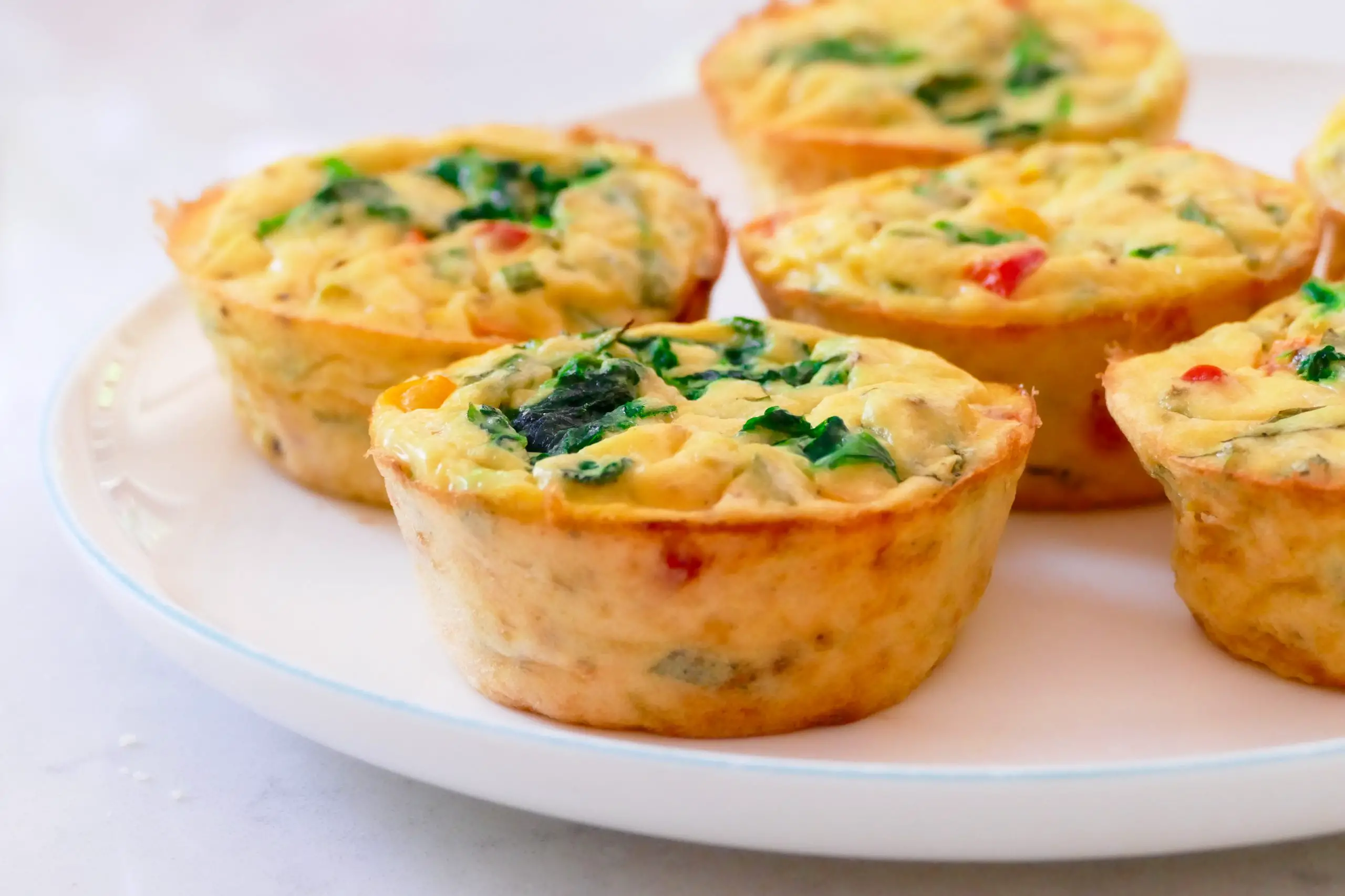 Mini-quiche au tofu mou sans lactose