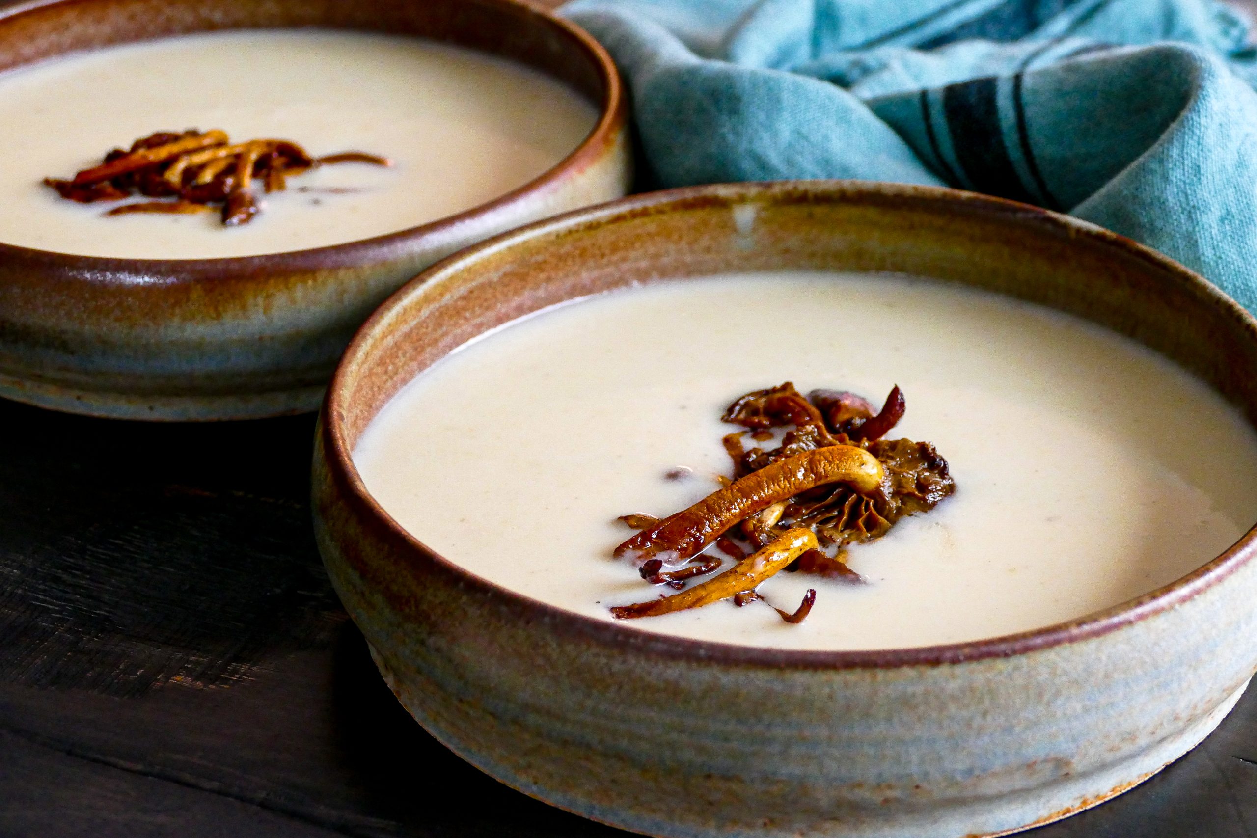 Potage de chou-fleur au chèvre