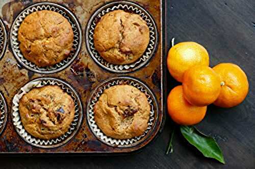 Muffins aux clémentines, dattes et amandes sans sucre ajouté